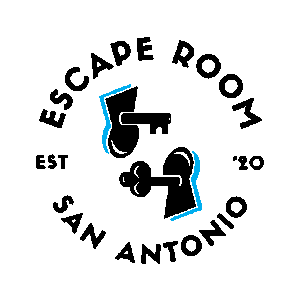 Escape Room San Antonio black logo in circle