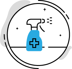 Escape Room San Antonio sanitizer bottle icon
